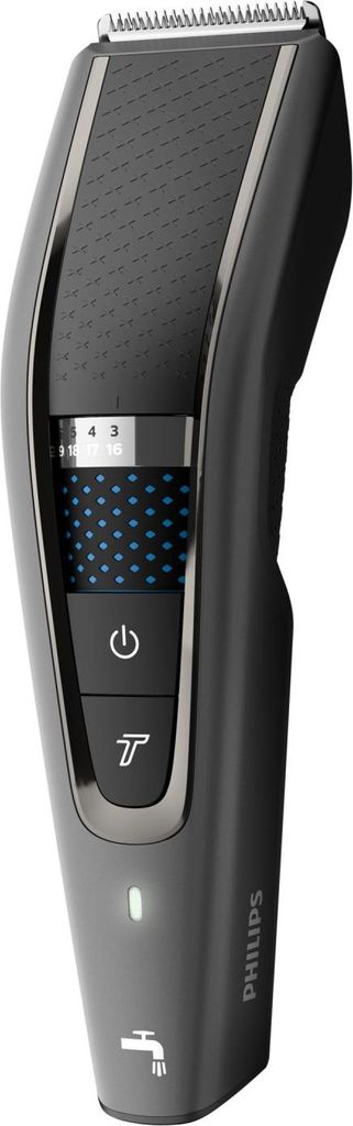 A studio shot of a Philips hair clipper on a white background.