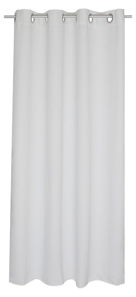 Verdunkelungsvorhang weiß Ösen Vorhang 135x175 blickdicht Blackout Gardine