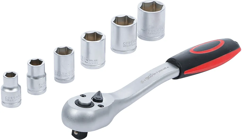 Jeu de 7 douilles en acier robuste 10mm 3/8 pour travaux mécaniques