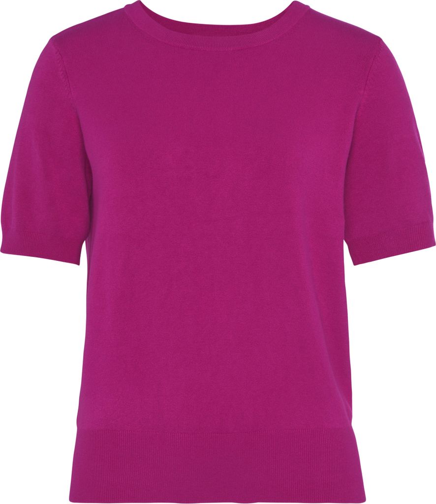 Buffalo Kurzarmpullover fuchsia Größe 36/38