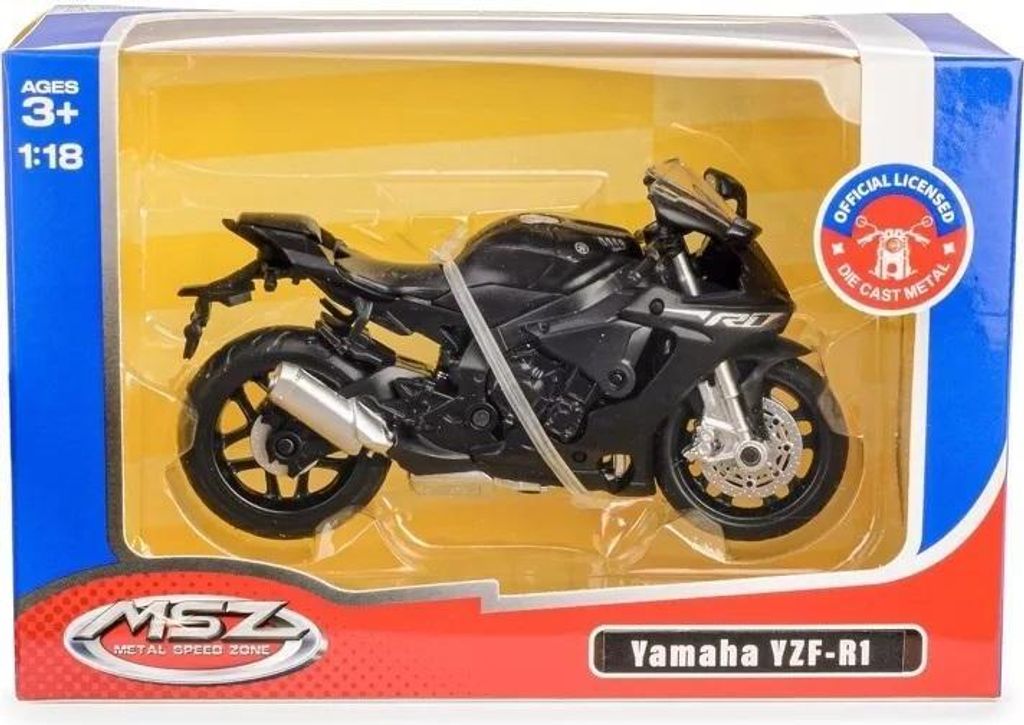 Modell 1:18 Yamaha YZF-R1, schwarz Produktbild 5