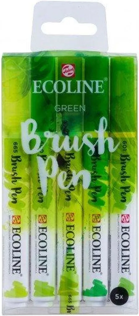 5 Talens ECOLINE® Filzstifte grün - 1
