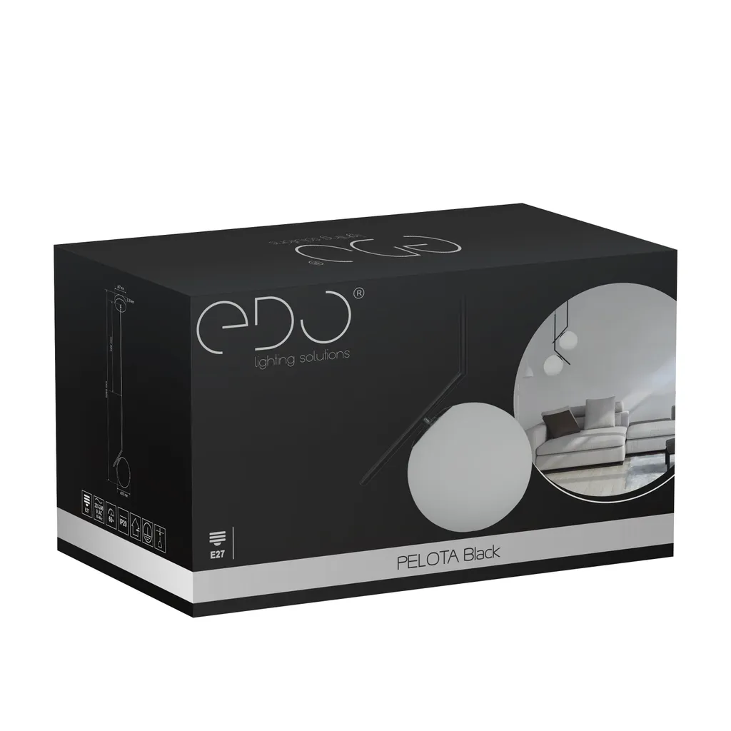 Luminaire Suspension E27 Pelota Idéal pour Éclairage de Table à Manger