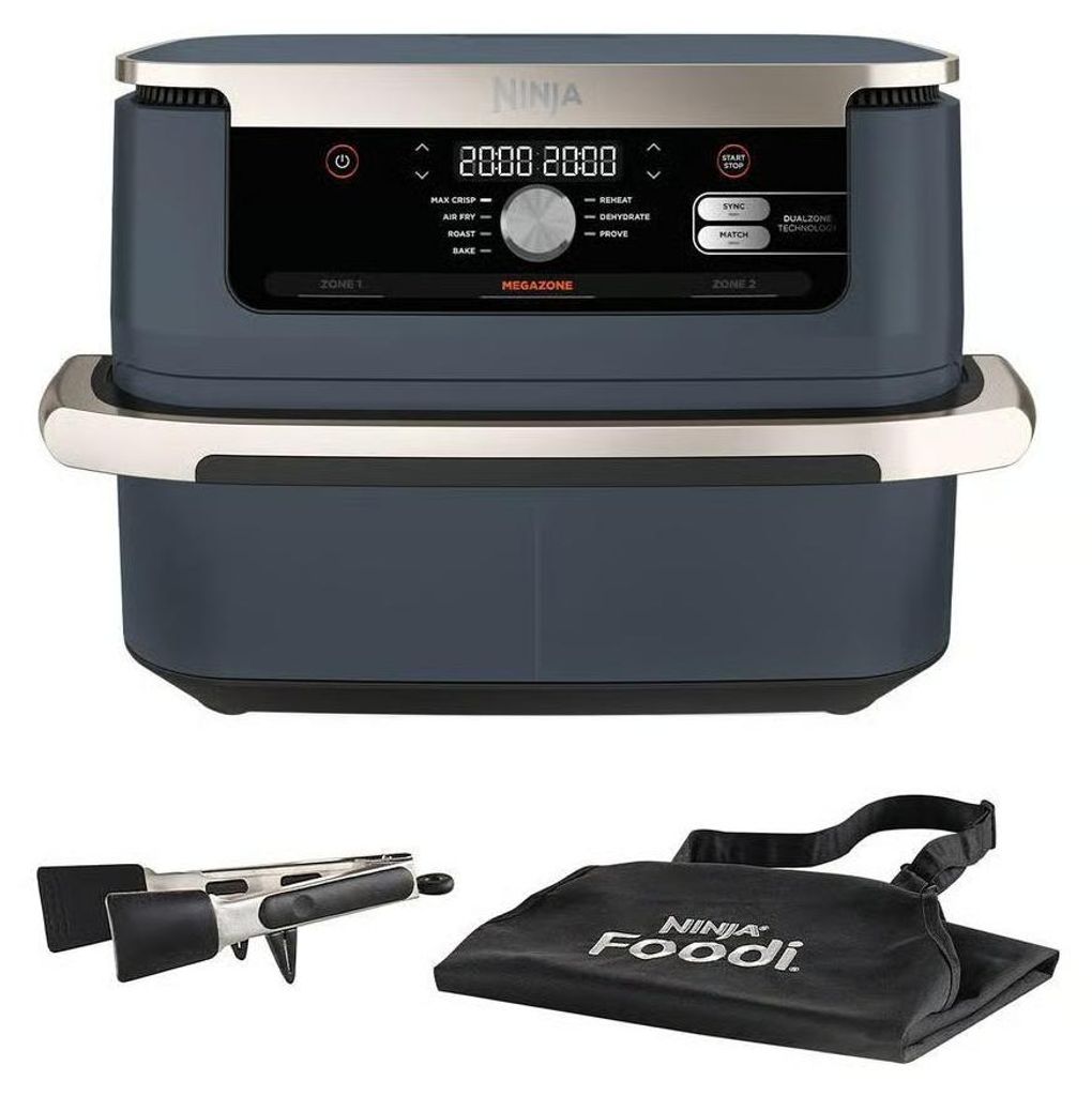 Ninja AF500EUCYD FlexDrawer Heißluftfritteuse 10,4L blau Produktbild 