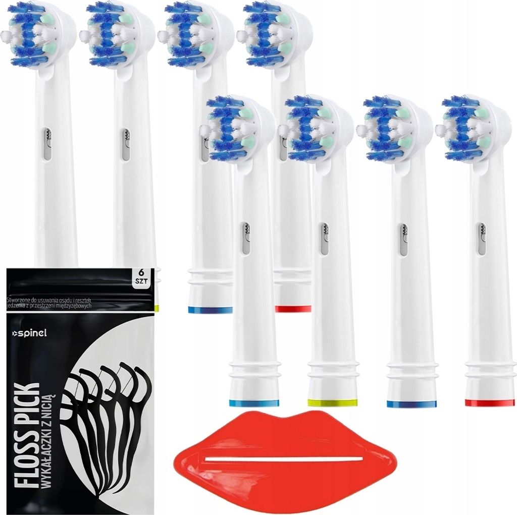 Oral-B Aufsteckbürsten Ersatzköpfe FlossAction 8 Stück mit Zubehör Gratis