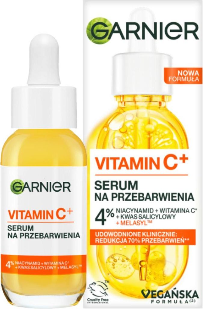 Garnier Vitamin C+ Serum na Przebarwienia do Twarzy 4% Kwas Zdjęcie produktu 
