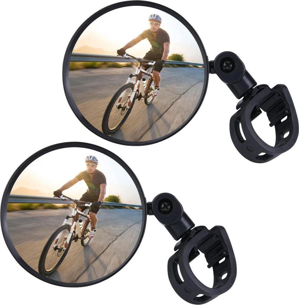 Fahrradspiegel 2 Stück 360° Drehbar Konvexspiegel Produktbild 