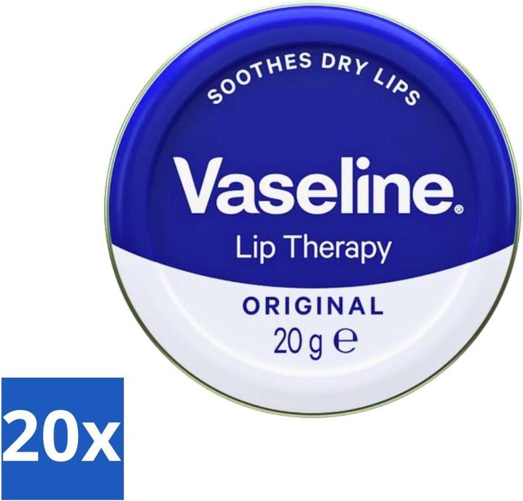 Vaseline - Original - Lippentherapie - Schützend - 20 g - Vorteilspack - 20 Stücke