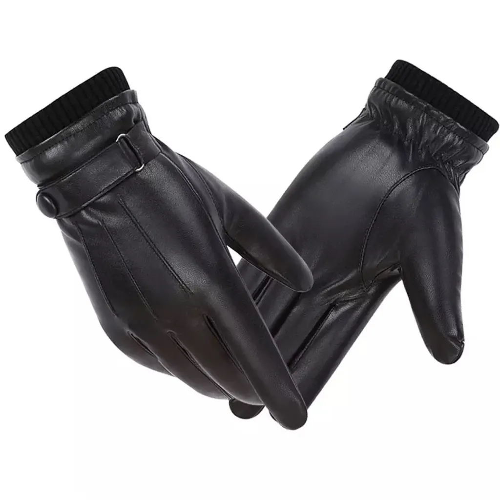 Guanti Invernali da Uomo Tom Nero Touchscreen - Comfort e Stile KP21516