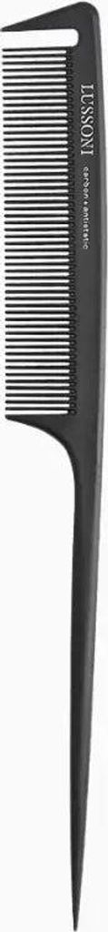T4B LUSSONI Lift Tail Antistatic and Break-Resistant Carbon Comb with Fine Teeth 216