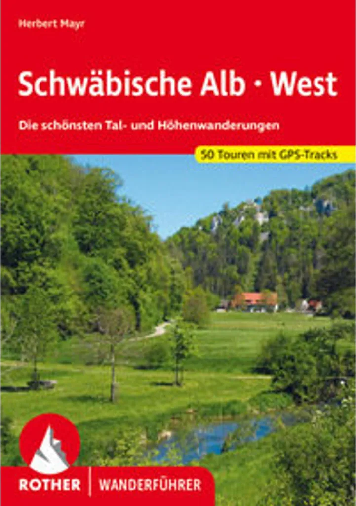 Carte de randonnée Schwäbische Alb West - Topographie précise de l'Alb