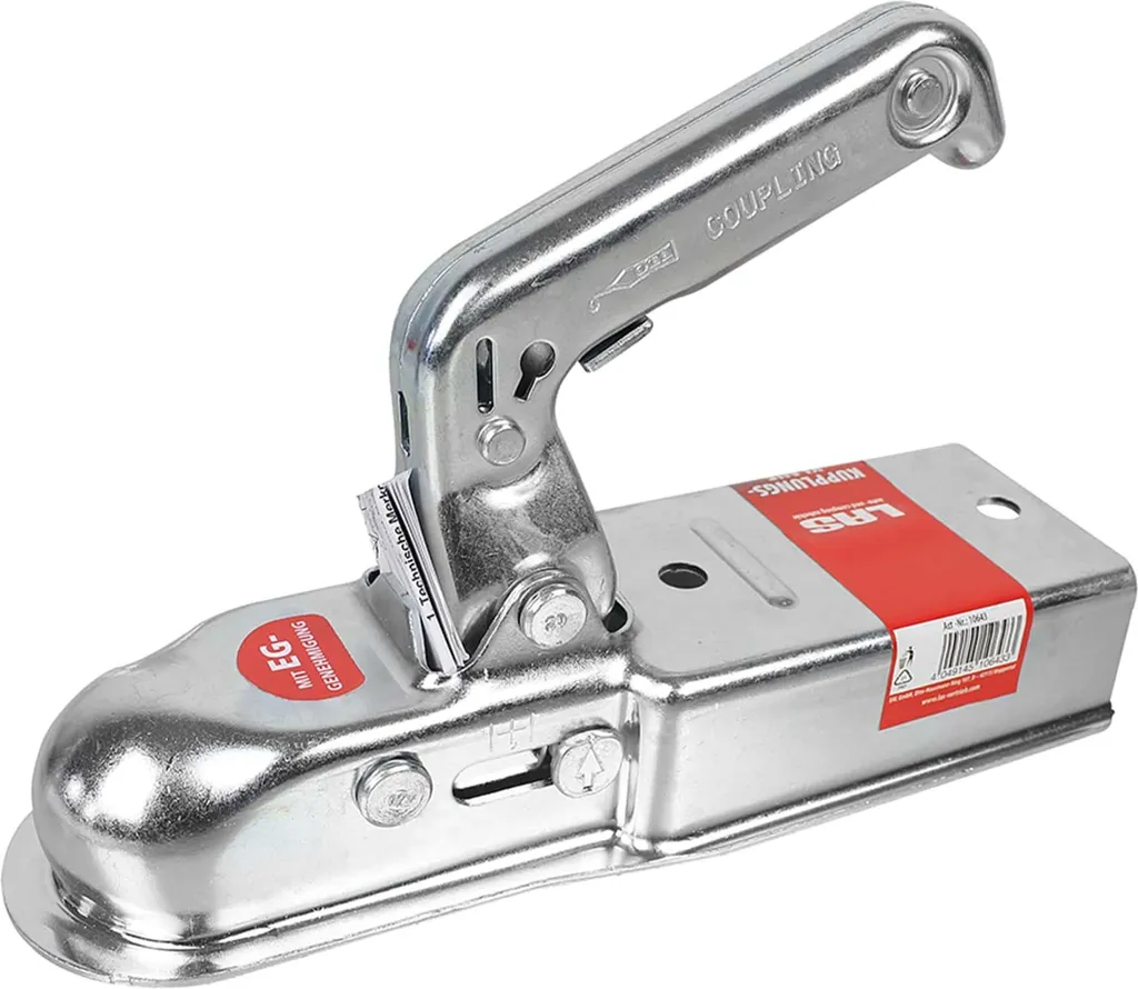 Giunto Rimorchio LAS 10643 per Carrello Tenda e Barche | 750kg Quadro 70mm