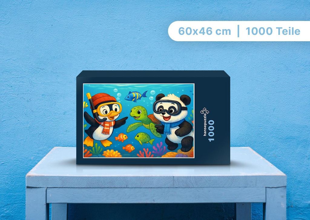 hansepuzzle 111086 - Pico und Pippin Puzzle, 1000 Teile, Kinder, 60,0 x 46,0cm mit hochwertiger Aufbewahrung, Kartonbox & Beutel