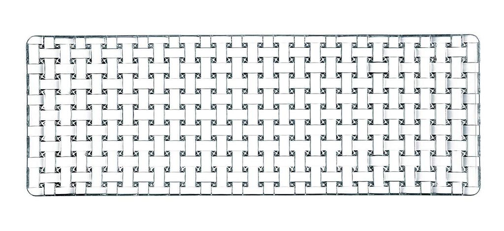 Nachtmann Vorteilsset 2 x 1 Glas/Stck Platte rechteckig 4198/42cm Bossa Nova 81412 und Geschenk + Spende