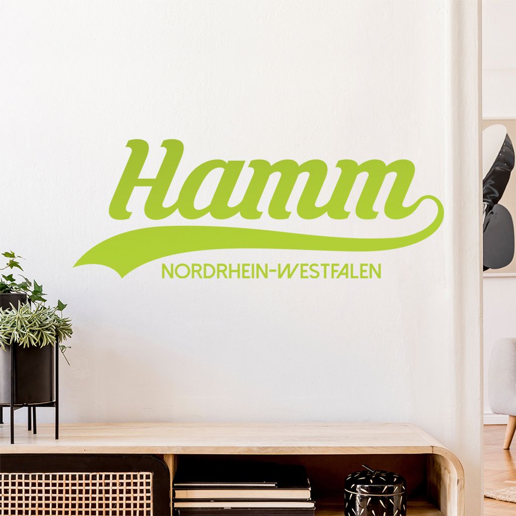 Hamm Nordrhein-Westfalen Wandtattoo Wandaufkleber Wall Sticker - Dekoration, Küche, Wohnzimmer, Schlafzimmer, Badezimmer