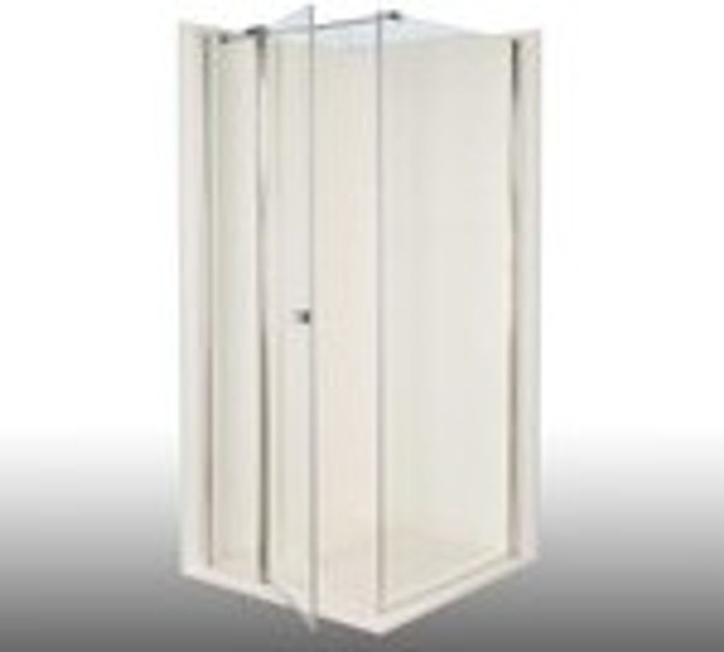 Duschkabine/ Duschabtrennung Dusbad Vital 2 Drehtür an Festteil links + Duschwand rechts (Kombination)