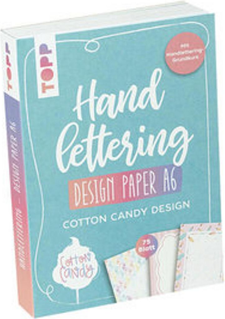 Handlettering Design Paper Block Baumwolle Candy A6