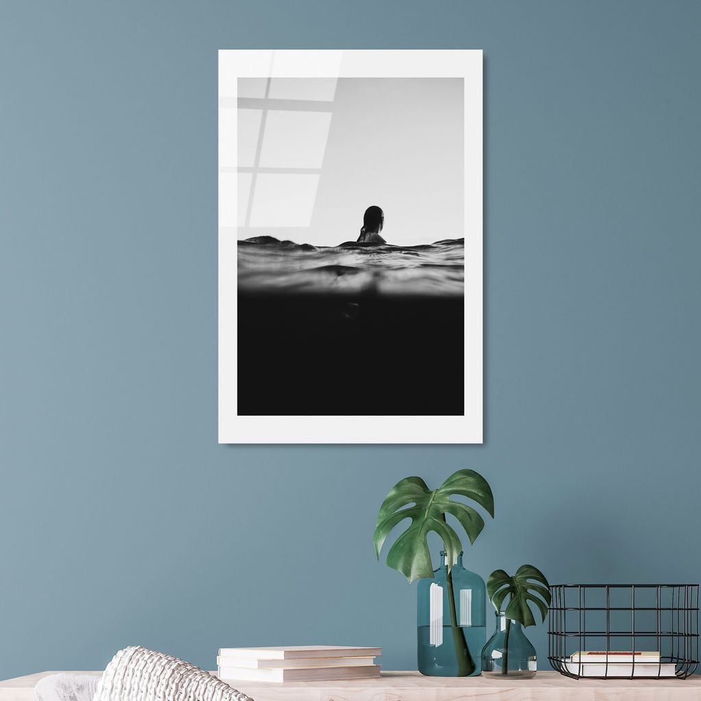Wallity, UV-989 - 30 x 45, Dekorative Malerei aus gehärtetem Glas, Mehrfarbig, 100 % gehärtetes Glas, 30 x 45 cm