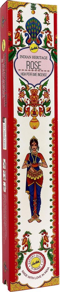 Indian Heritage Räucherstäbchen Rose 1x15gr indische Produktbild 