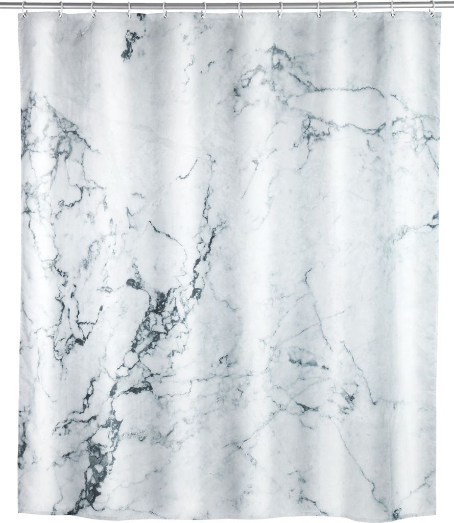WENKO Dusch Vorhang Onyx Badewannen inkl. Ringe 180x200 Produktbild 
