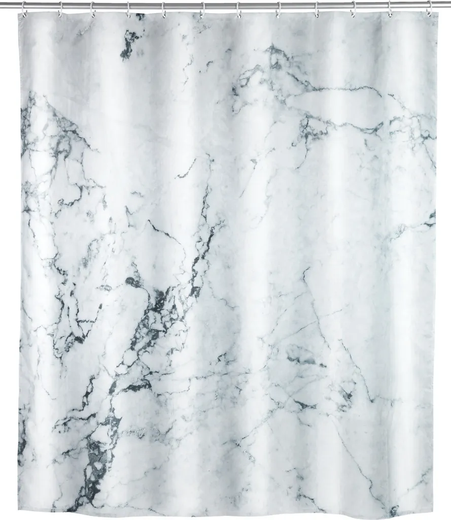 Migliore Tenda Doccia Moderna WENKO Onyx Marmo 180x200 Anti-muffa