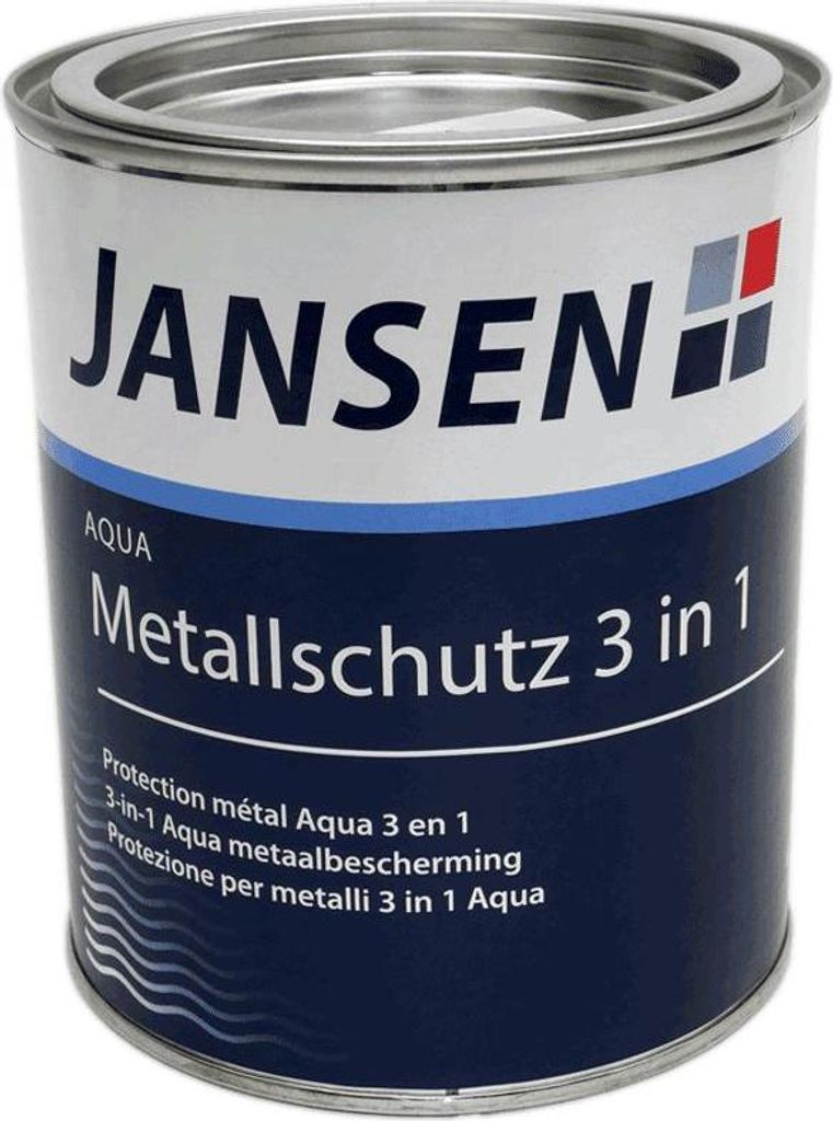 Jansen Aqua Metallschutz 3 in 10,75 Liter RAL 9006 - Weißaluminium