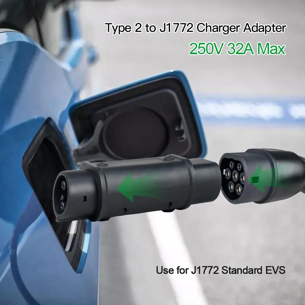 Adaptateur EV Type 2 vers Type 1 - Solution de Recharge Étanche IP55 - 5
