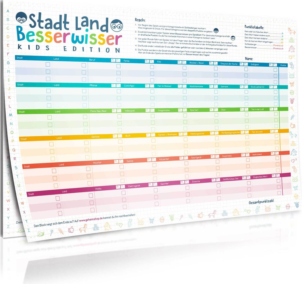 Stadt, Land, Besserwisser XXL KIDS Edition - DIN A3 Produktbild 