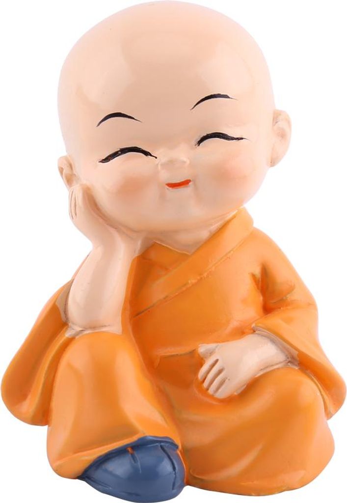 Kunstharz-Kunsthandwerk Ornament Vier kleine Buddha-Mönche Figur Automobil-Wohnungsdekoration