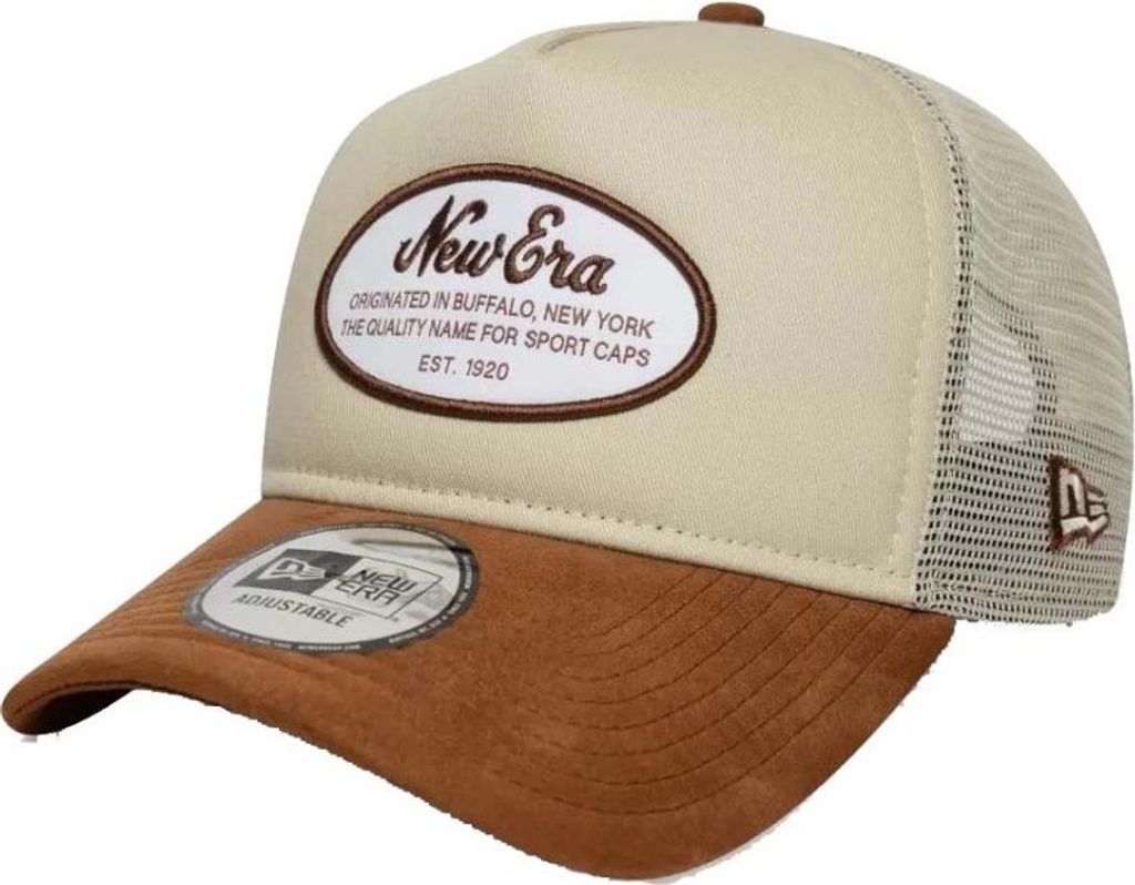 NEW ERA CASQUETTE OVAL PATCH SUEDE TRUCKER Beige Produktbild 