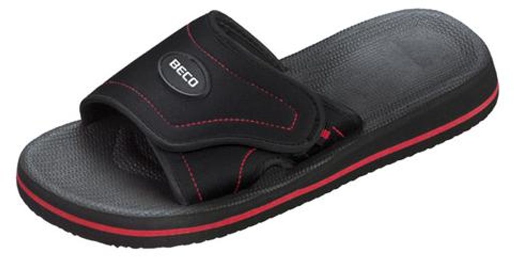 BECO Slipper, uni rot/schwarz rot/schwarz 43 Produktbild 