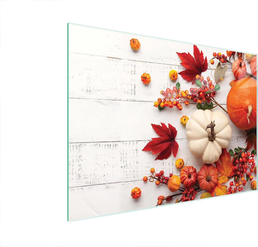 Tagliere Vetro Temperato 40x30 Zucca | Superficie Antimicrobica - 1