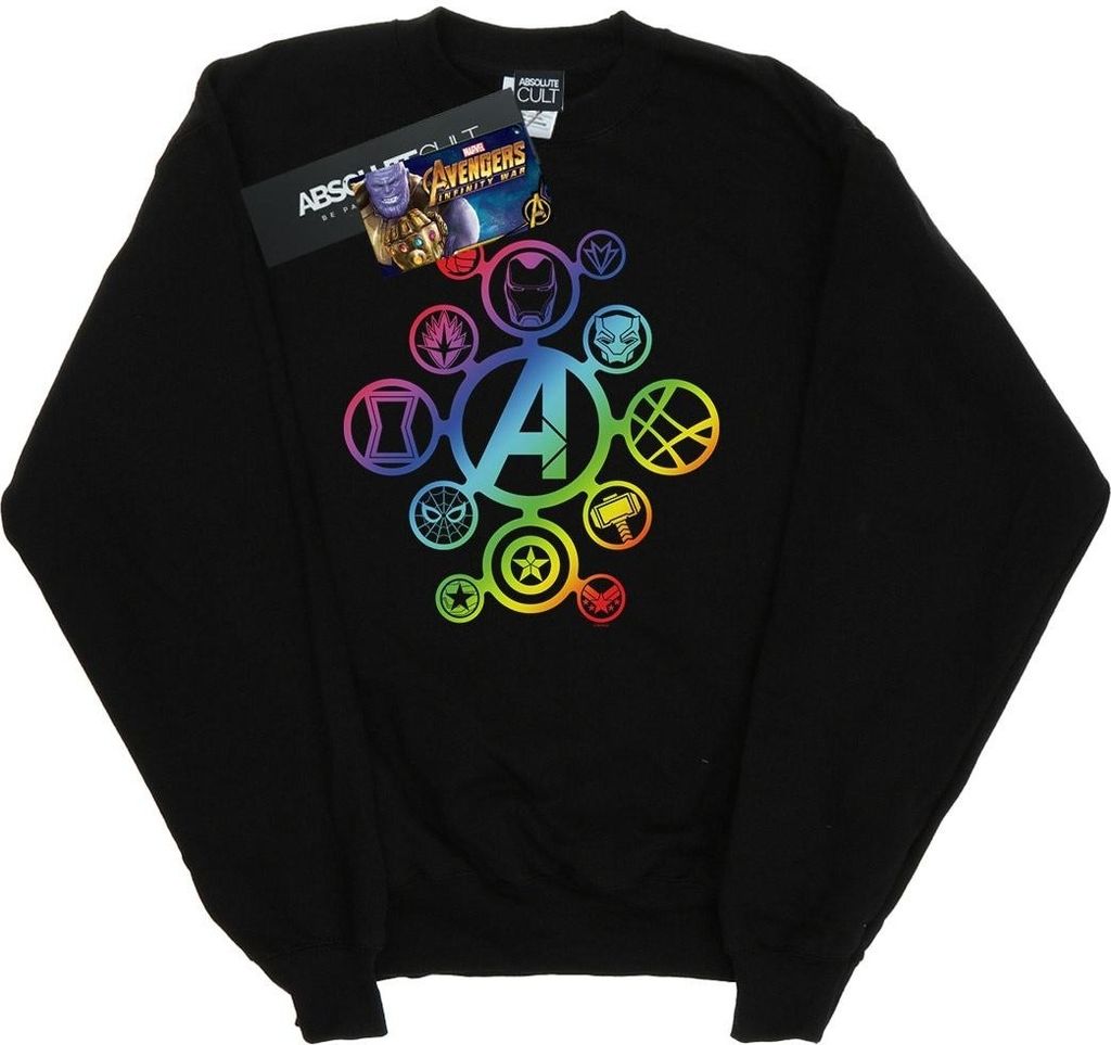 Marvel - "Avengers Infinity War" Sweatshirt für Herren BI10187 (XXL) (Schwarz)