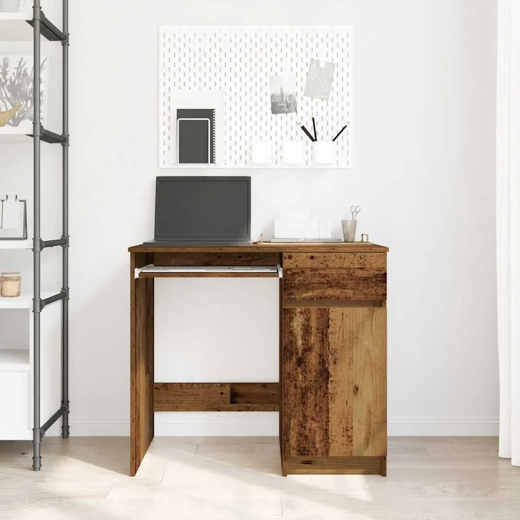 Prezzo Shock: Scrivania Maison Exclusive 86cm Effetto Legno Antico - 3