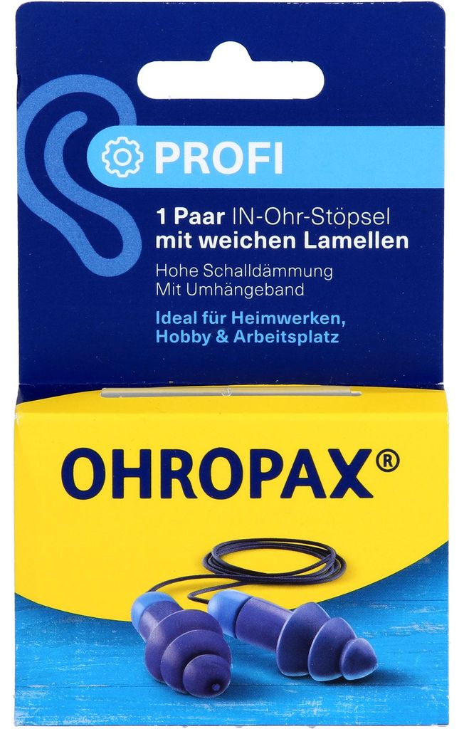 OHROPAX Profi Lamellenstöpsel In-Ohr, 2 St. Ohrstöpsel Produktbild 
