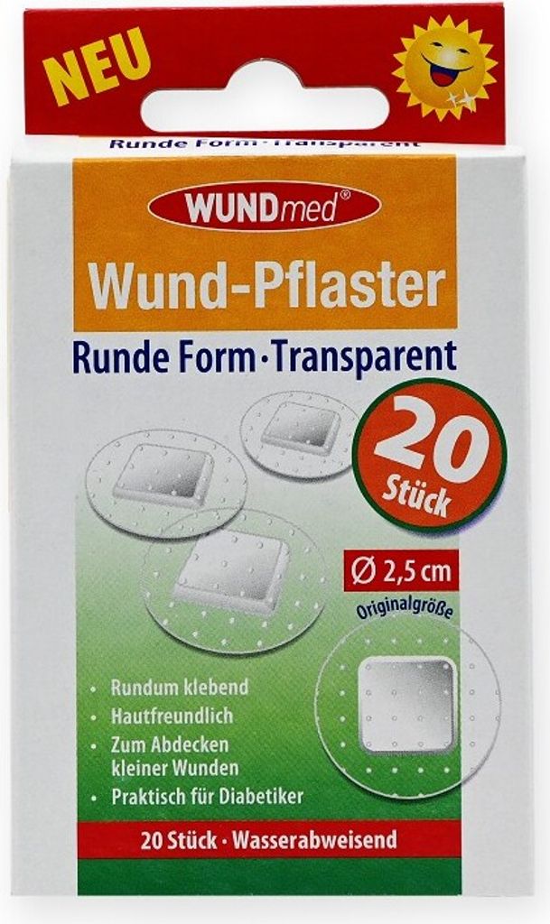 WUNDmed® 02-052 WUNDmed® Pflaster Rund 02-052 transparent Obrázok produktu 