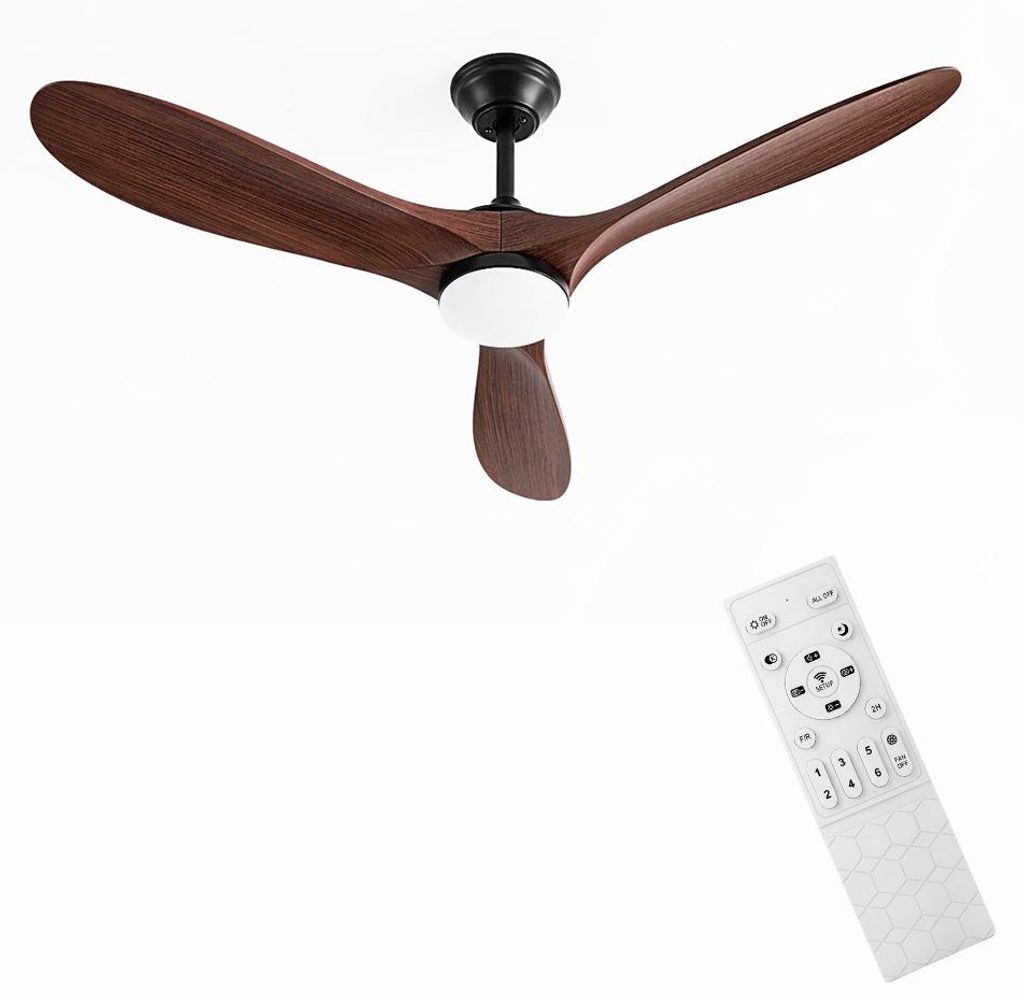 BlitzWill BW-CFL3B Smart Deckenventilator mit Licht, 106cm, Produktbild 