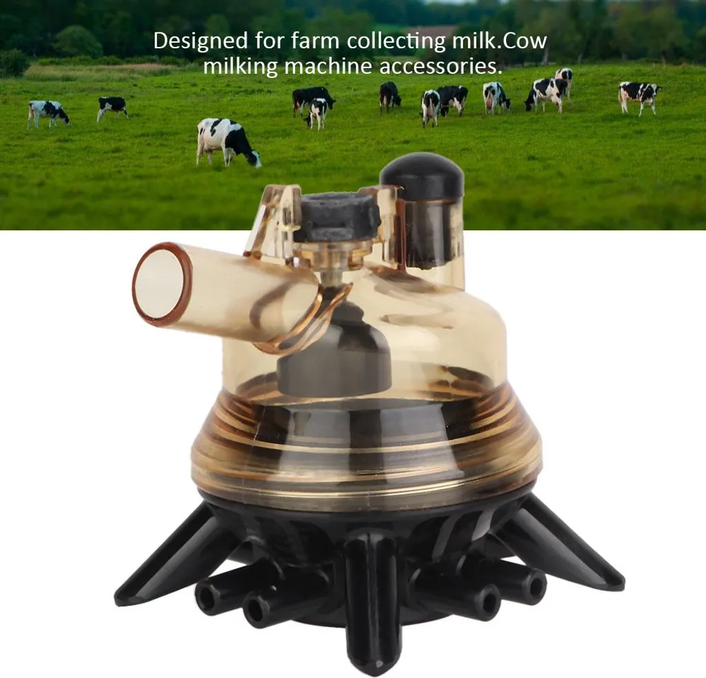 Griffe de traite avec valve fermée et couvercle transparent 300ml