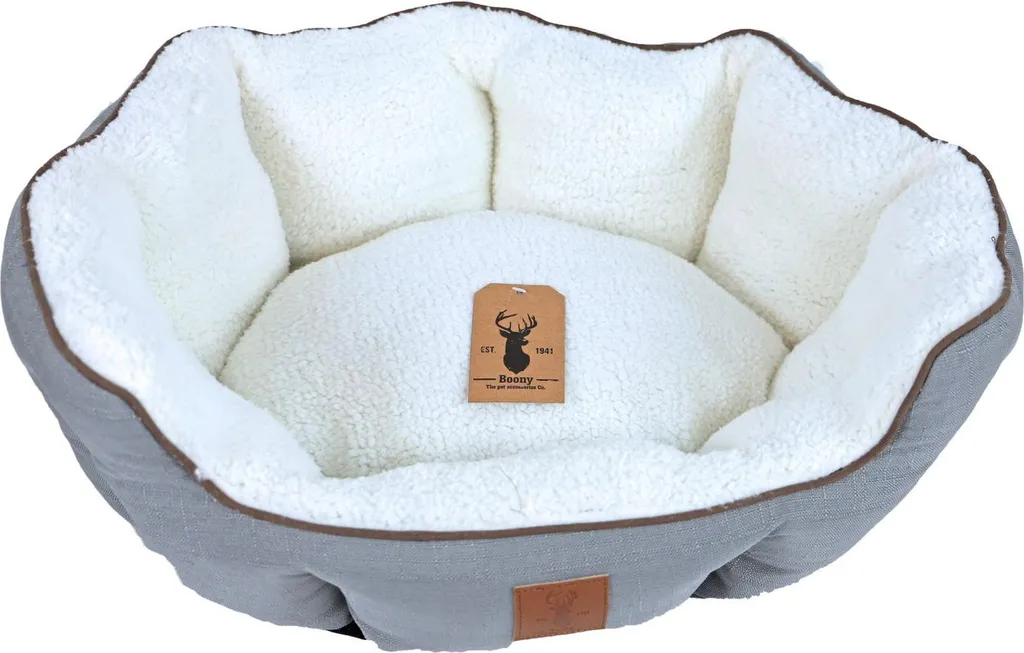 Panier Rond Hochland Gris 60 cm Boony Est 1941 pour Petit Chien Doux