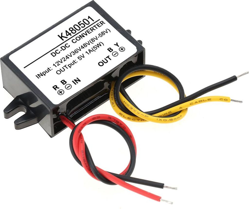 DC-DC 12V/24V/36V/48V na 5V 1A Buck Converter Step Down Obrázek produktu 