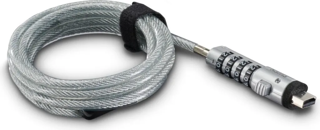 Antivol PC portable USB haute sécurité, câble en acier et code à 4 chiffres