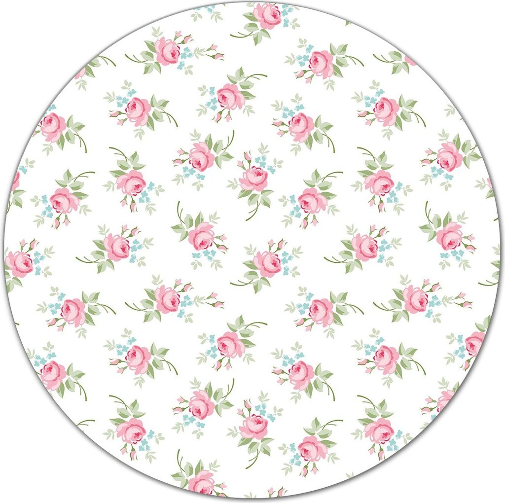 Glas-Herdabdeckplatte Glaskeramikkochfeld-Abdeckung Schneideplatten - 40 cm - Kleine Blumen Rosen