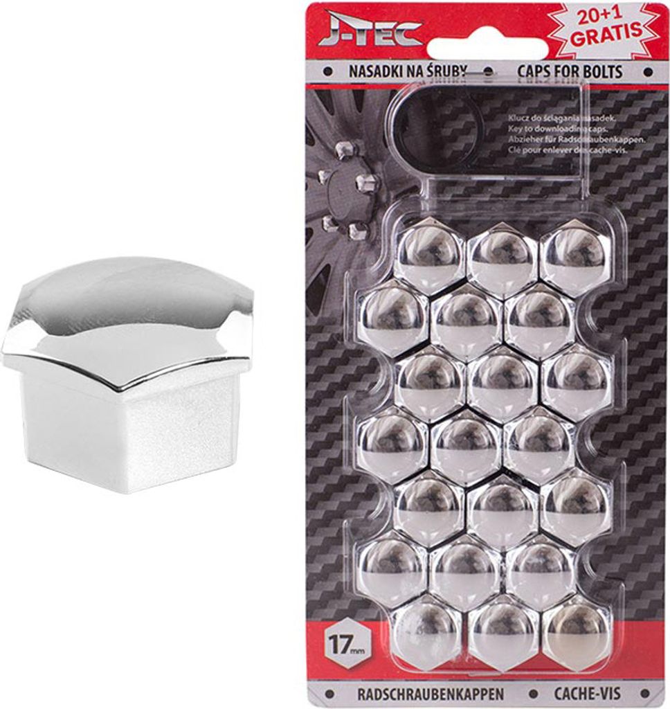 Tappi a vite 17", cromo, 20 pz. Immagine del prodotto 