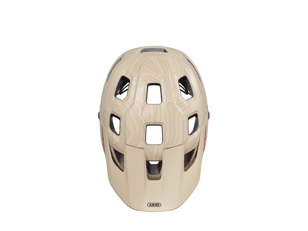 Casque de Trail VTT Abus MoDrop Dusky Camel S - Idéal Sorties Montagne