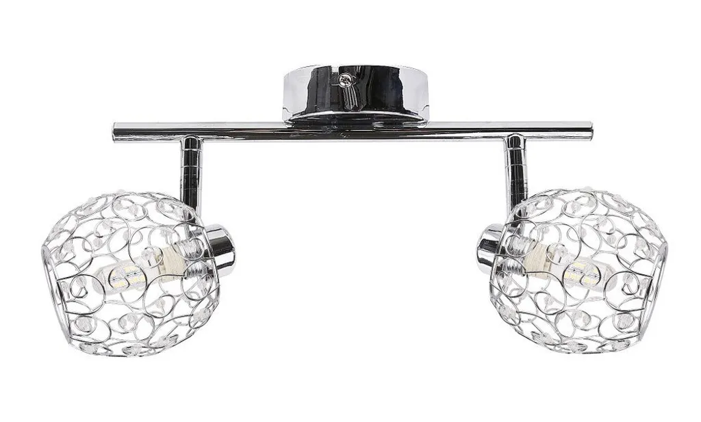 Éclairage Plafond Entrée et Couloir HORUS Chrome Cristal G9 36cm