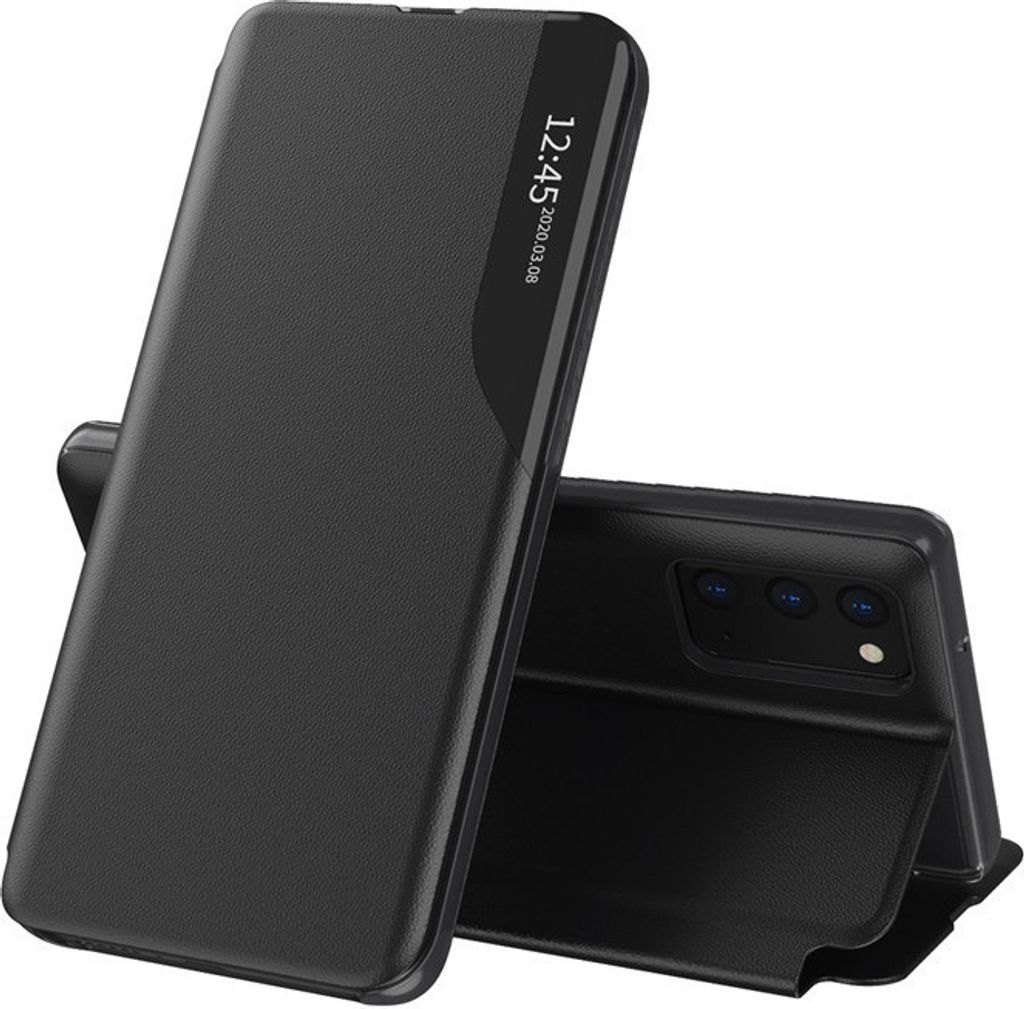 Elegante View Case für Xiaomi Poco X5 5G / Redmi Note 12 5G - Schwarz KP26788