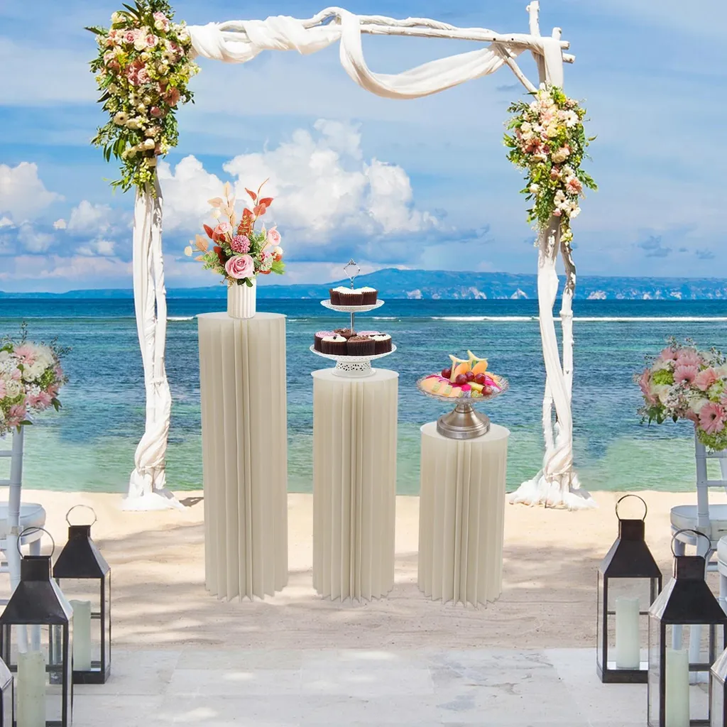 Colonnes décoratives de mariage pliables pour shooting et buffets - 6