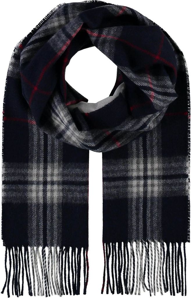FRAAS Schal Cashmink Scarf with FRAAS Plaid Navy blau mehrfarbig