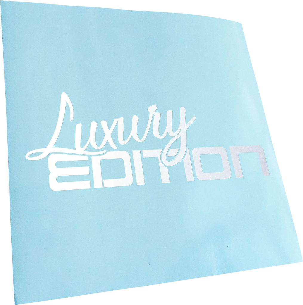 Kiwistar - Autoaufkleber - Luxury Edition - Mattweiss - 40x16cm - Aufkleber für Auto, Laptop, Fahrrad, LKW, Motorrad mehrfarbig JDM Decal Racing
