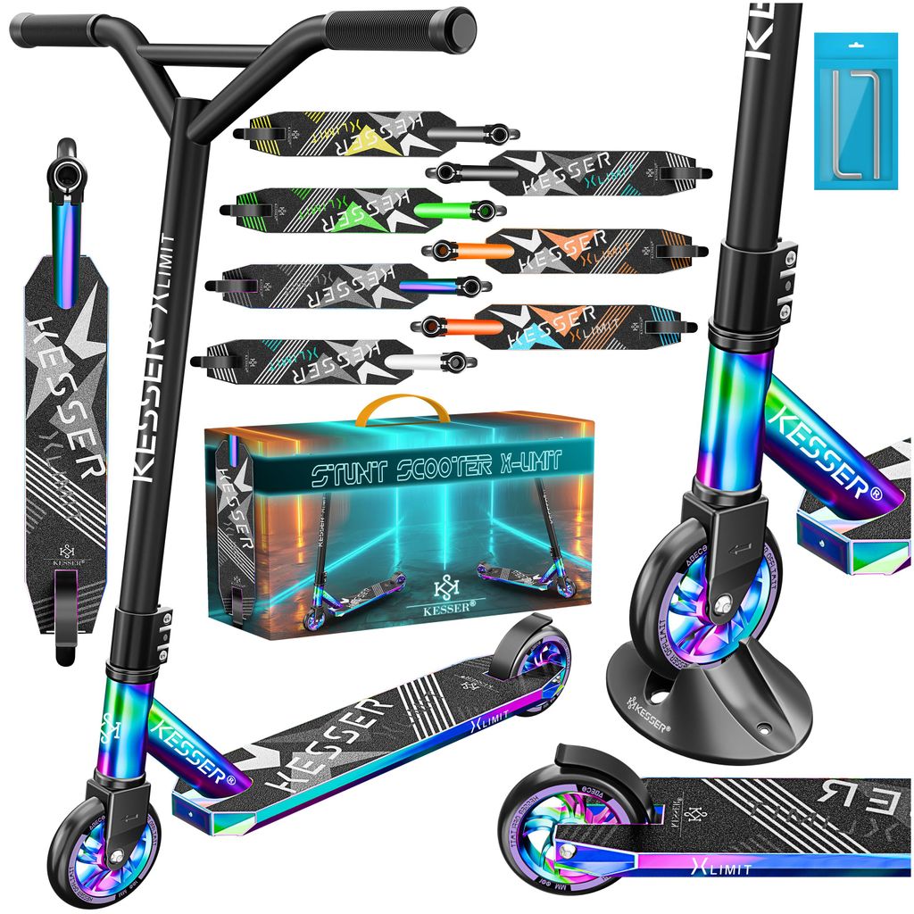 KESSER® Scooter Funscooter Stuntscooter X-Limit - Sterzo a Immagine del prodotto 